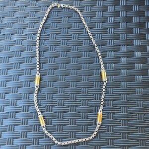 Monet Silver and Gold Necklace